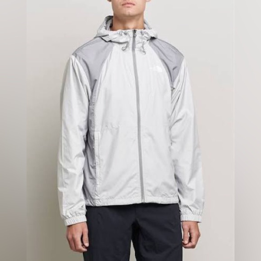 The North Face Hydrenaline 2000 Windbreaker Jacket Grey Men's Small Spring